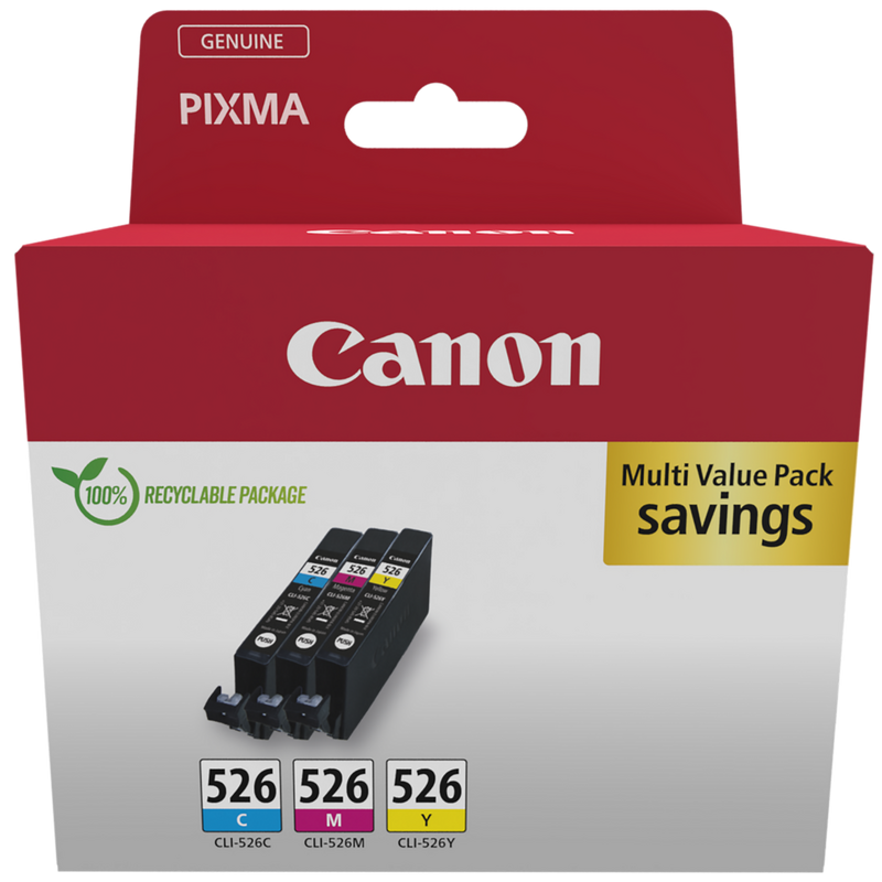 Canon CLI-526 C/M/Y Colour Ink Cartridge Multipack