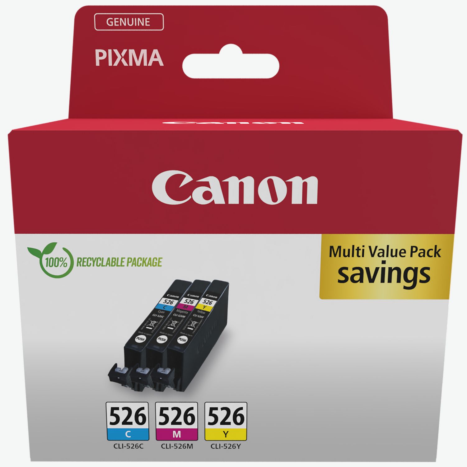 Cartridge World Compatible with Canon CLI-526 Multipack