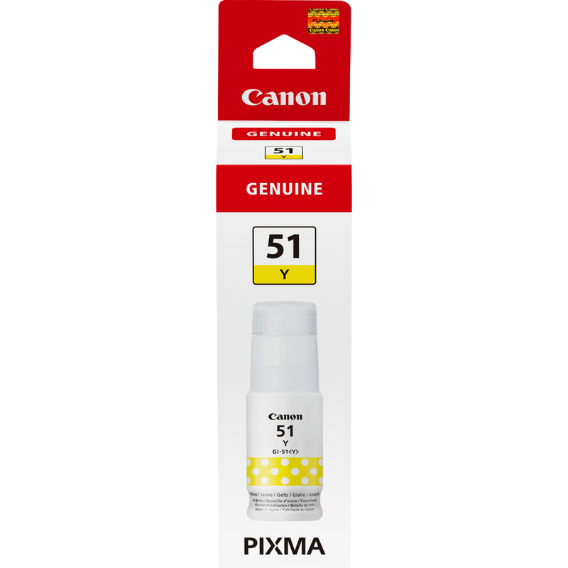 Canon GI-51Y, Ink Bottle, Yellow