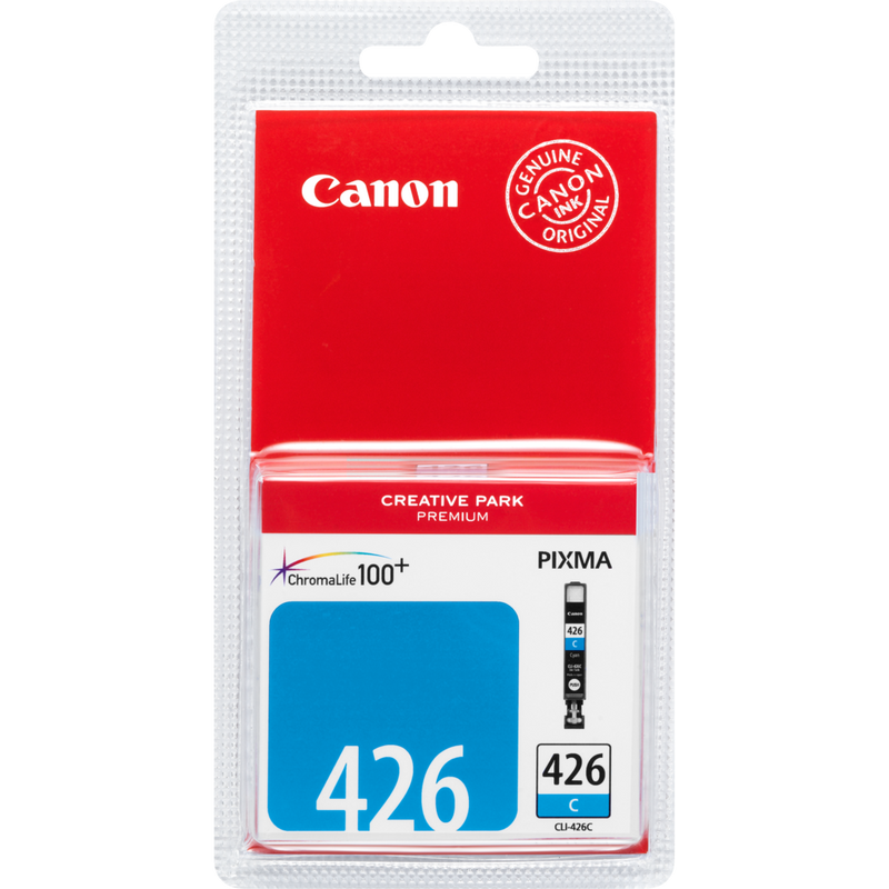 Canon CLI-426C Cyan Ink Cartridge Product Front View