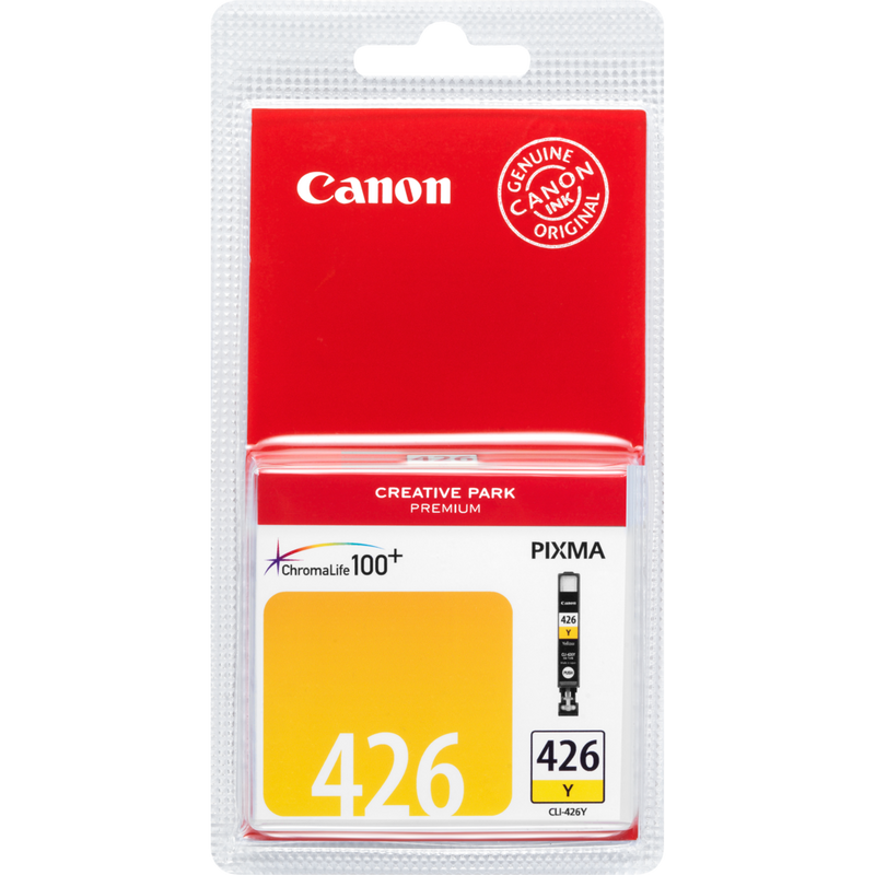 Canon CLI-426Y Yellow Ink Cartridge Product Front View