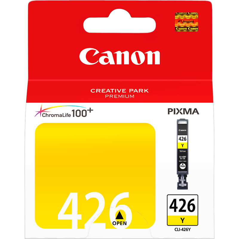 Canon CLI-426Y Yellow Ink Cartridge Product Front View