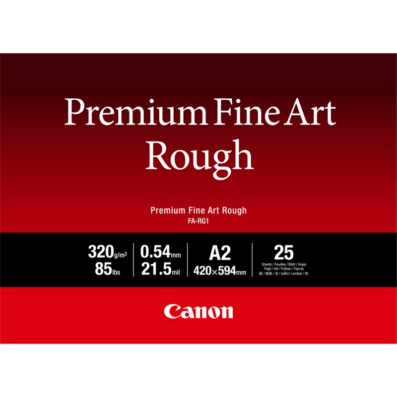 Canon FA-RG1 Premium Fine Art Rough Paper, A2, 25 sheets