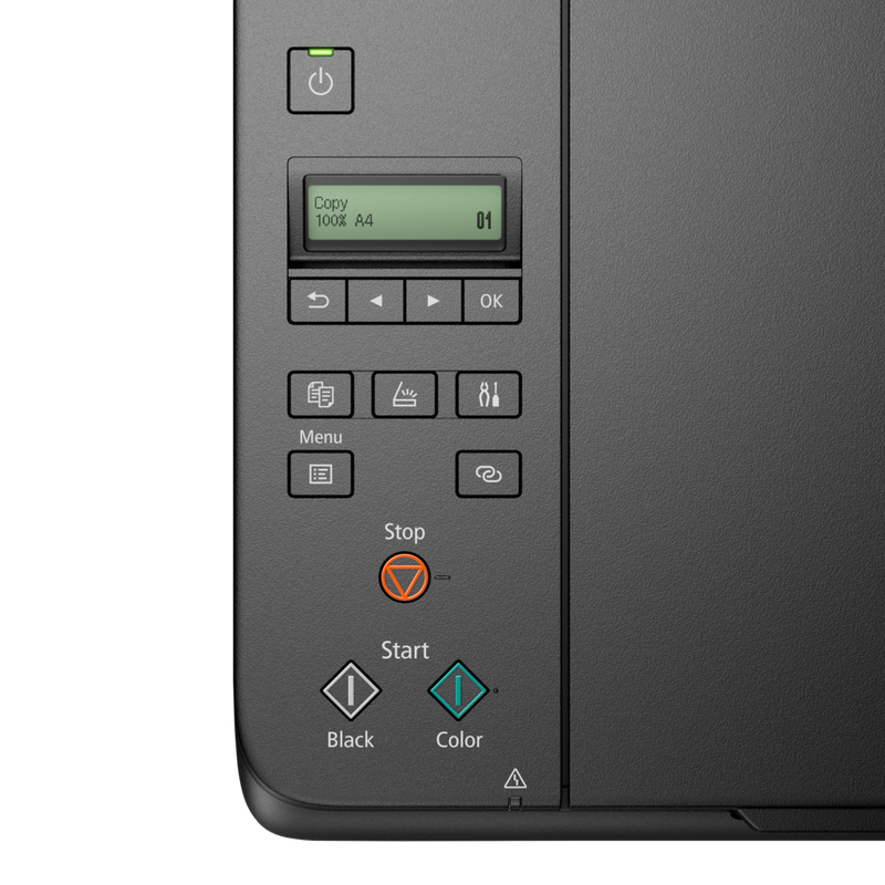 Canon PIXMA G640 Wireless 3-in-1 Refillable MegaTank Inkjet Photo Printer Product Top Control Panel View