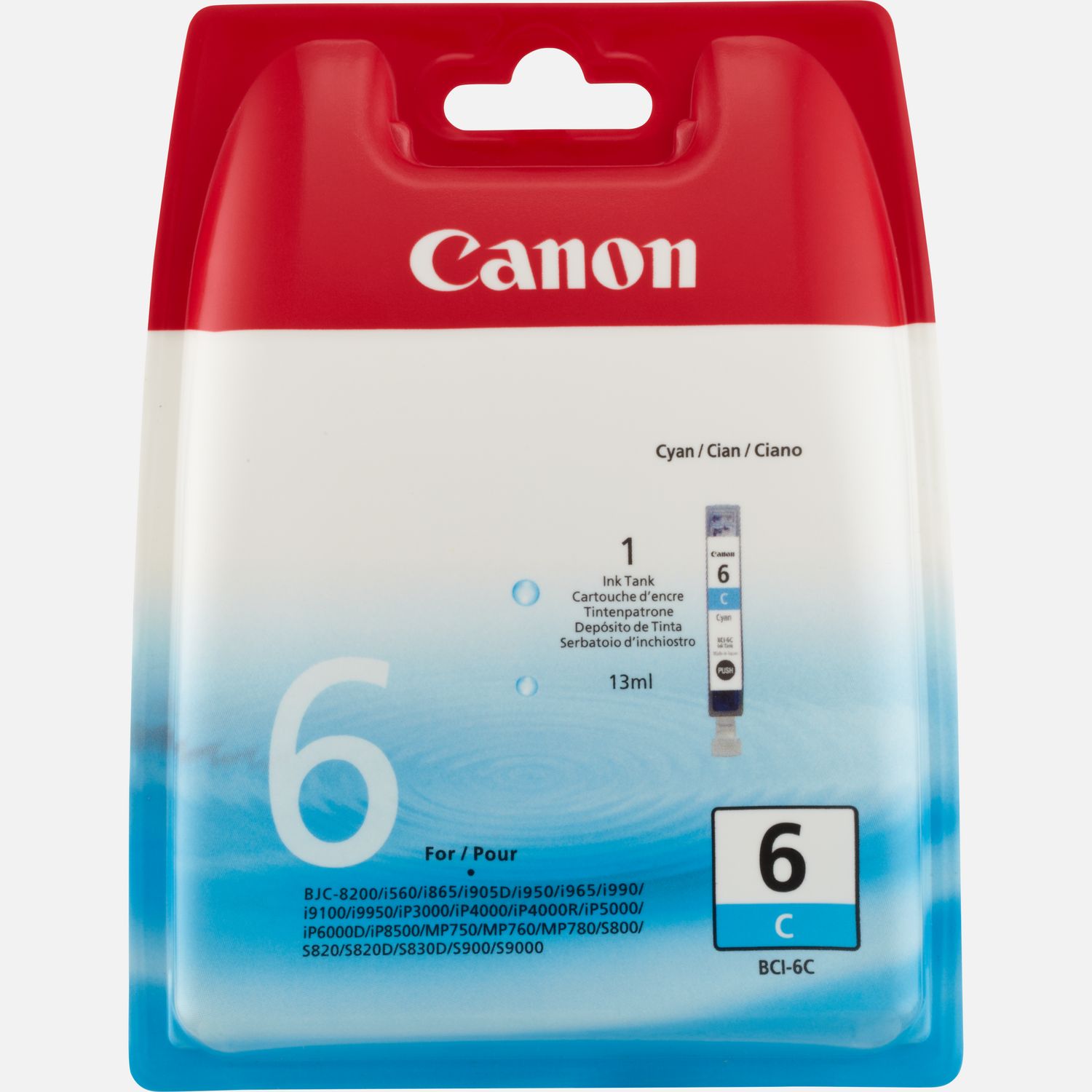 Cartouche d'encre cyan Canon BCI-6C