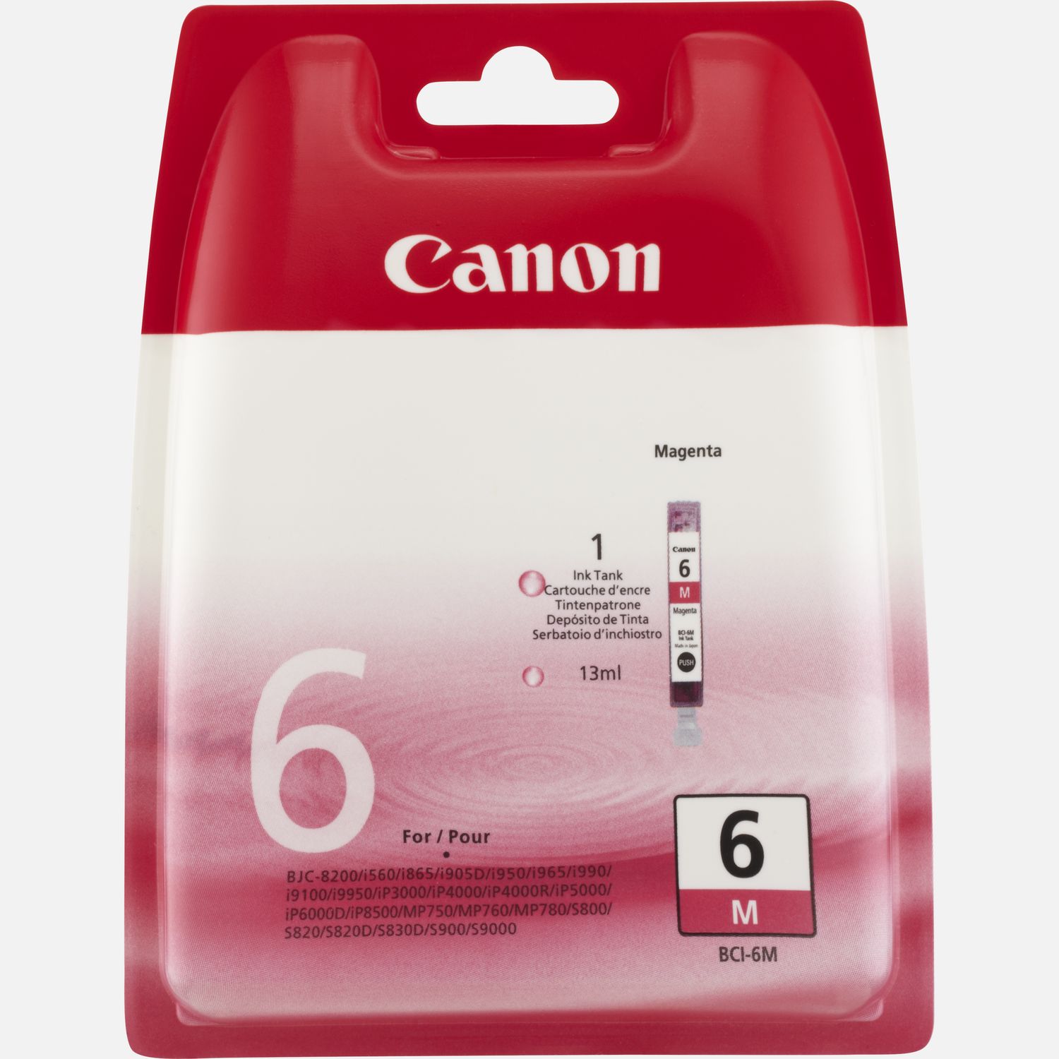Cartouche d'encre magenta Canon BCI-6M