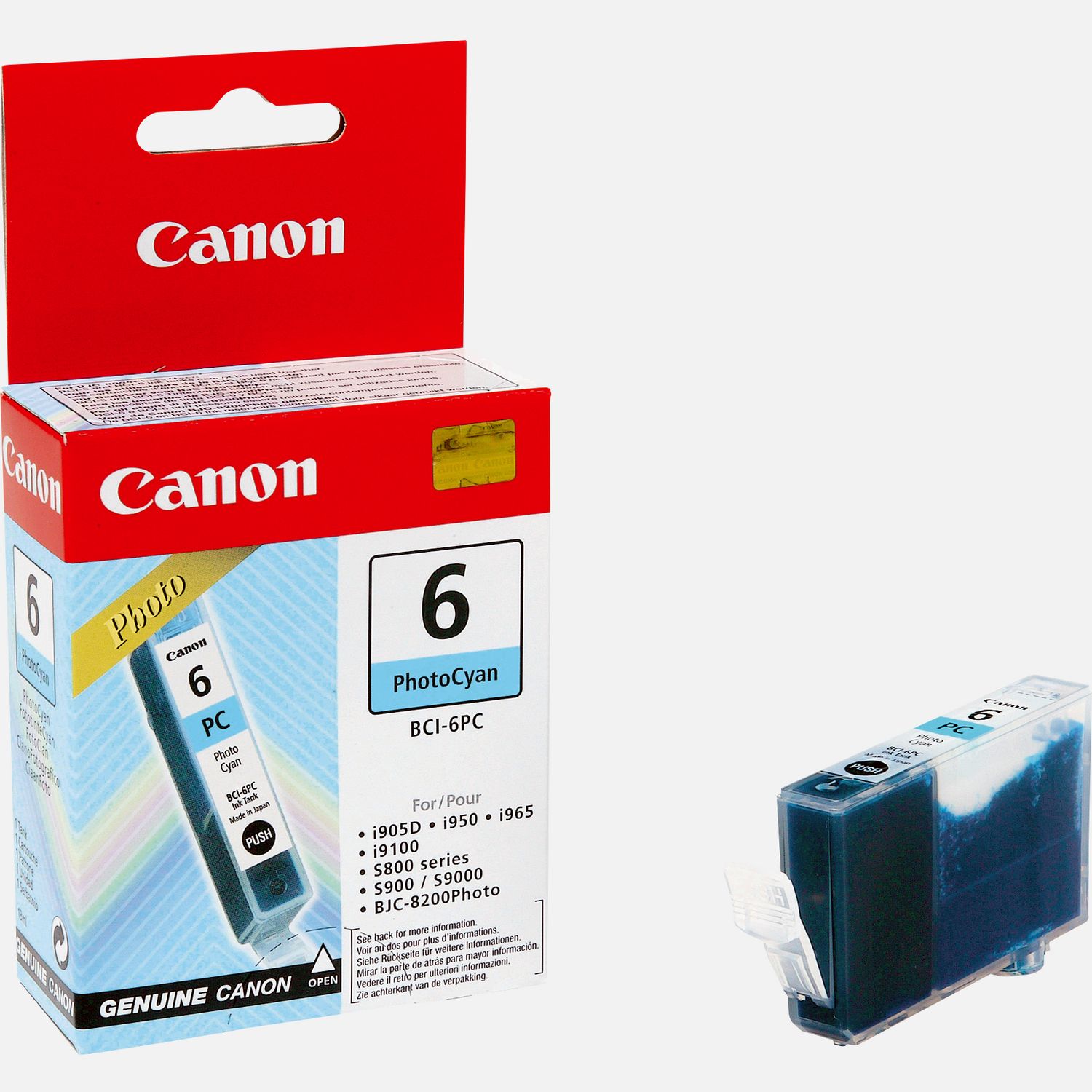 Cartouche d'encre photo cyan Canon BCI-6PC