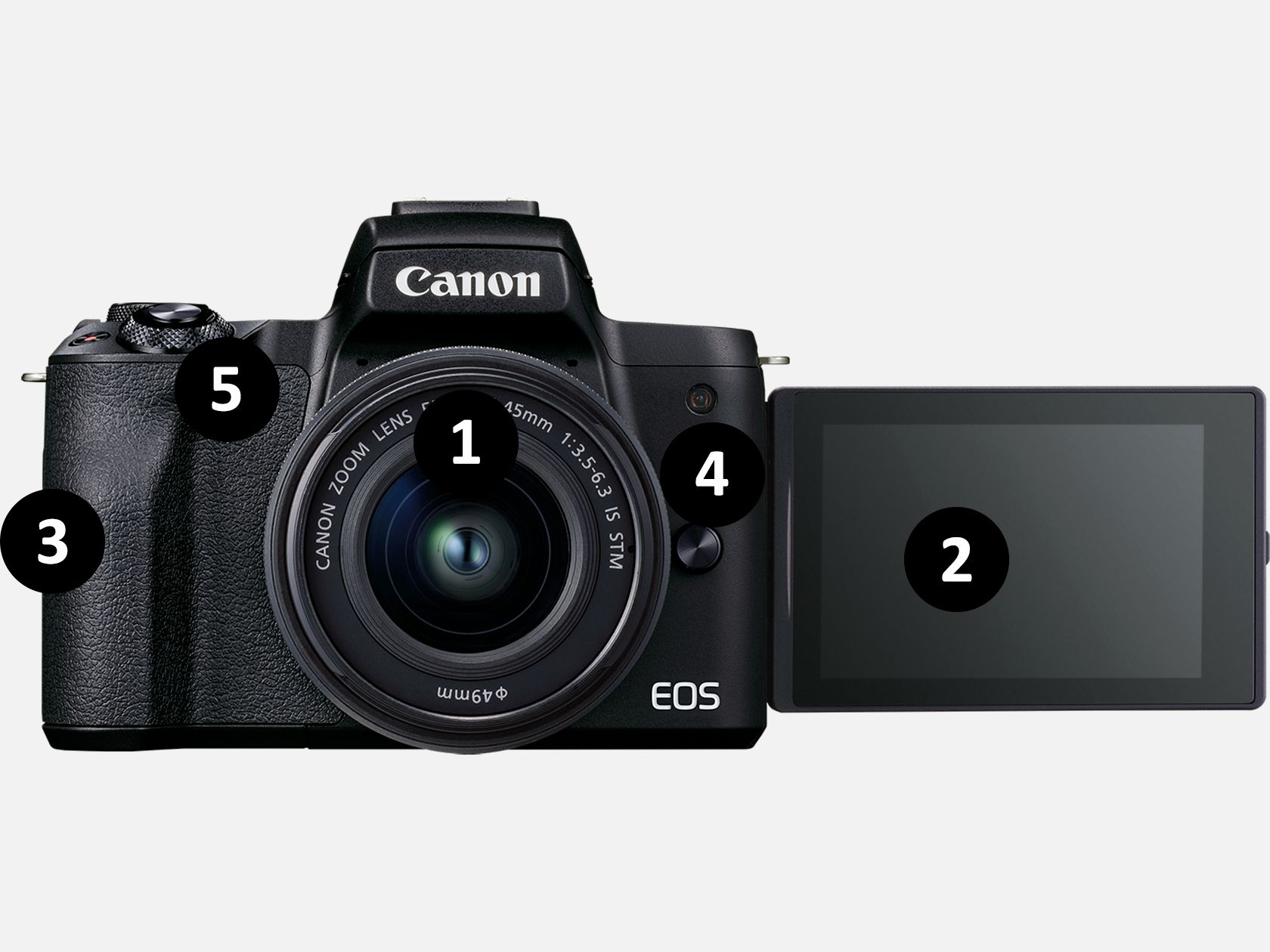 Comprar Cámara EOS M50 Mark II Mirrorless de Canon en negro + objetivo EF-M  15-45mm IS STM + mochila + tarjeta SD + batería de repuesto en Cámaras con  Wi-Fi — Tienda Canon Espana