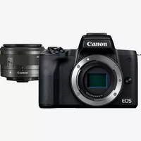 Appareil photo hybride Canon EOS M50 Mark II noir + objectif EF-M 15-45mm f/3.5-6.3 IS STM graphite Produits Vue avant