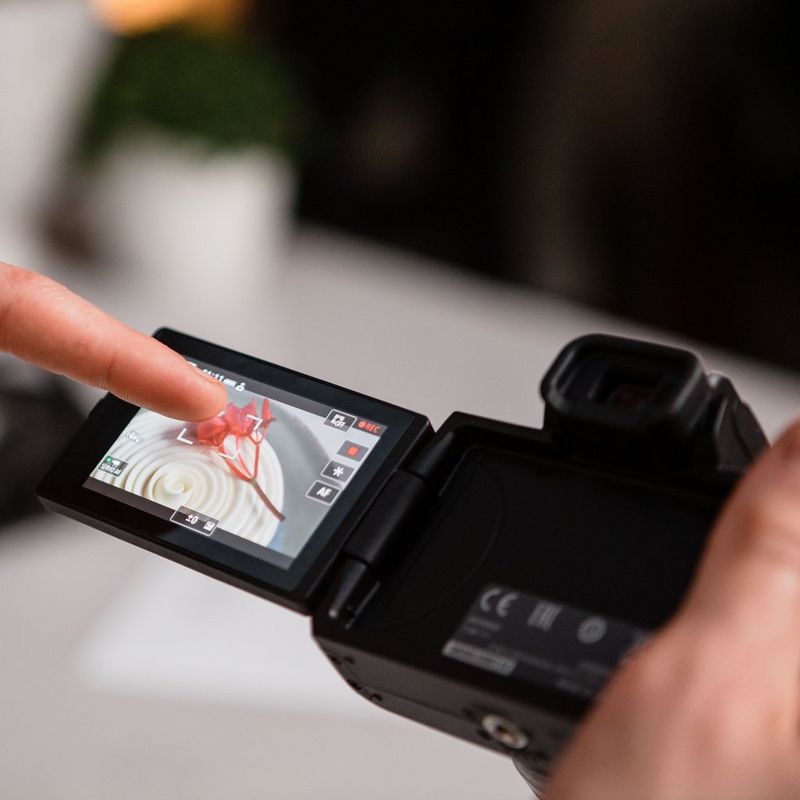 Canon EOS M50 Mark II Mirrorless Camera Body, Black Shooting with the Vari-Angle Screen