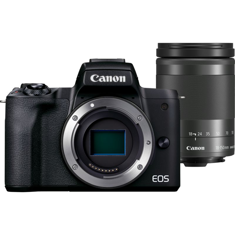 Buy Canon M50 Mark II 15-45mm f3.5-6.3 is STM Digital Zoom Camera (Black)  Online at Low Prices in India 