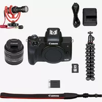 Appareil photo hybride Canon EOS M50 Mark II noir et objectif EF-M 15-45mm IS STM - Kit pour vlogueur Produits Contenu de la boîte