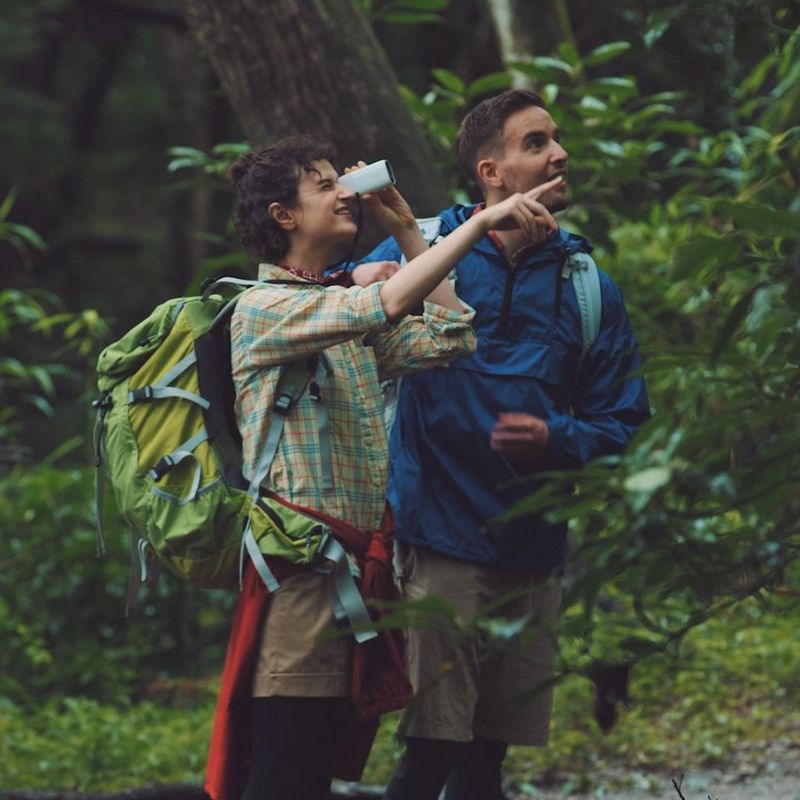 Canon PowerShot ZOOM Telephoto Monocular Compact Camera Essential Kit, Black Women taking a photo in outdoors