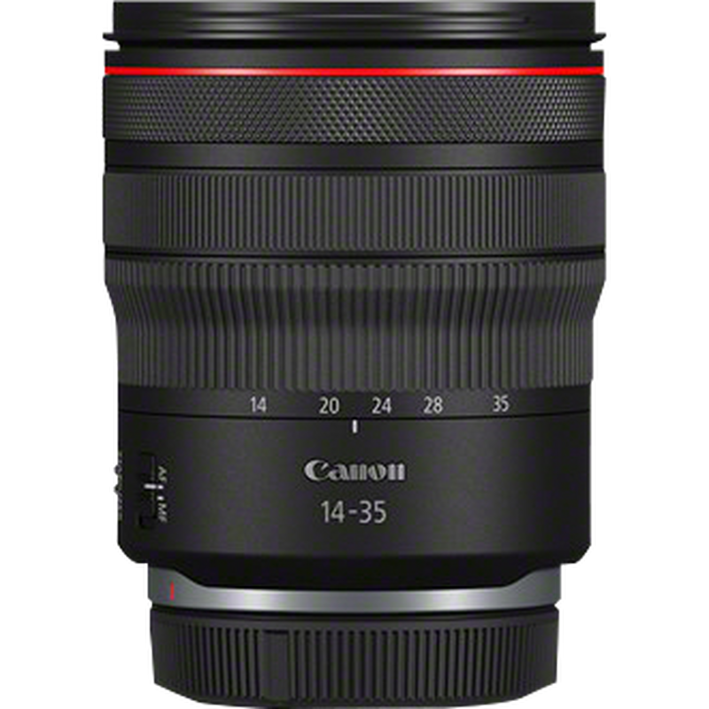 Obiektyw Canon RF 14-35mm F4L IS USM Produkt Widok z przodu – dekiel przeciwkurzowy