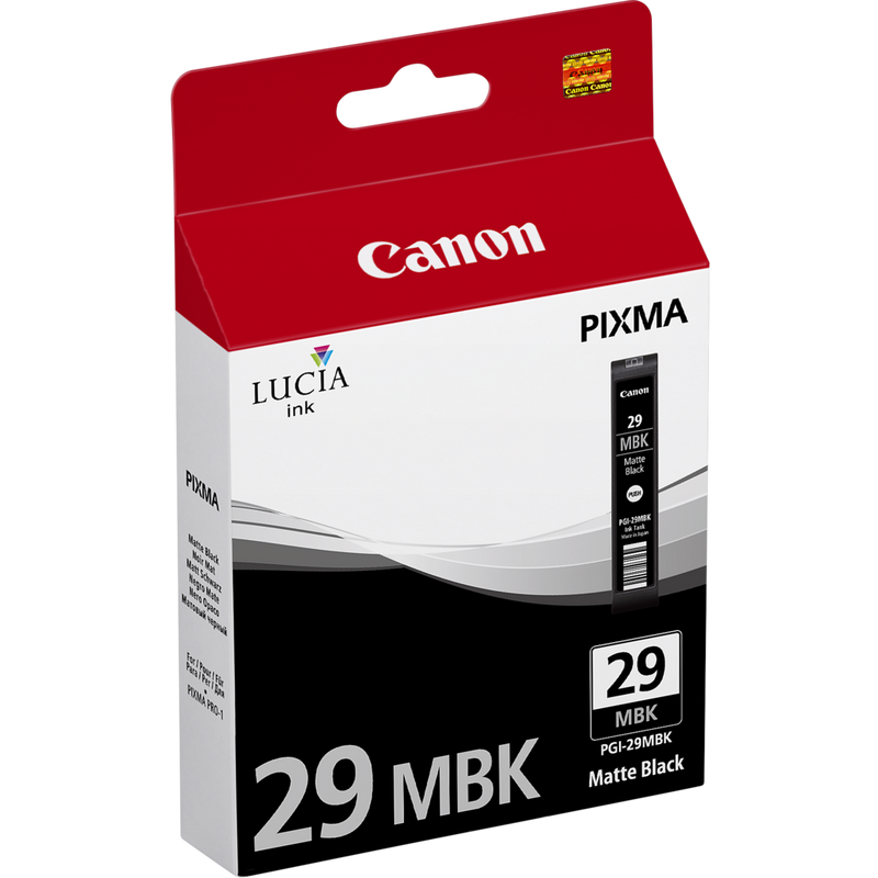 Canon PGI-29MBK Matte Black Ink Cartridge Product Left View