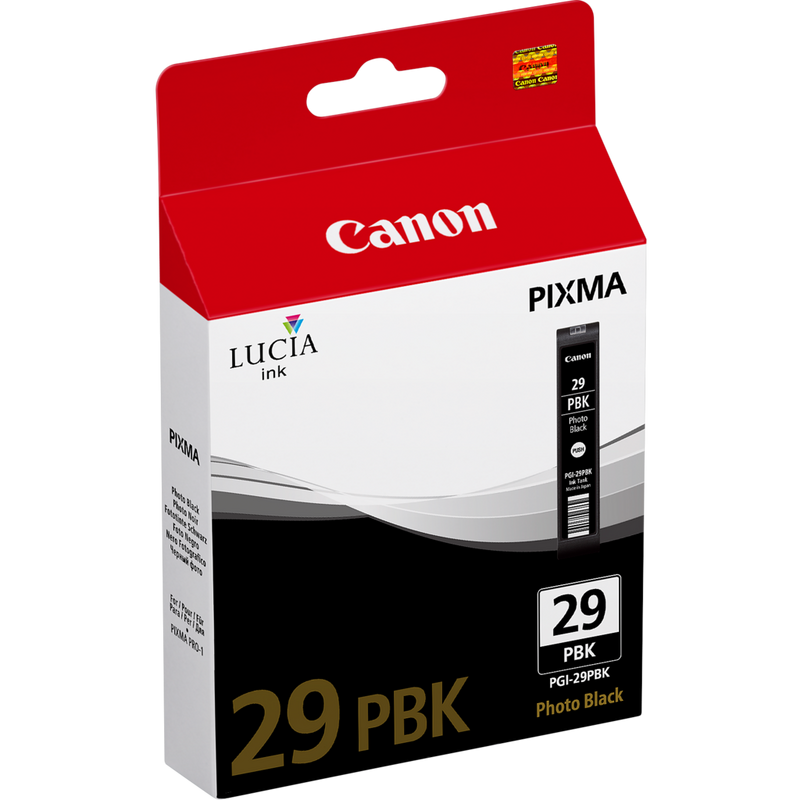 Canon PGI-29PBK Photo Black Ink Cartridge Product Left View