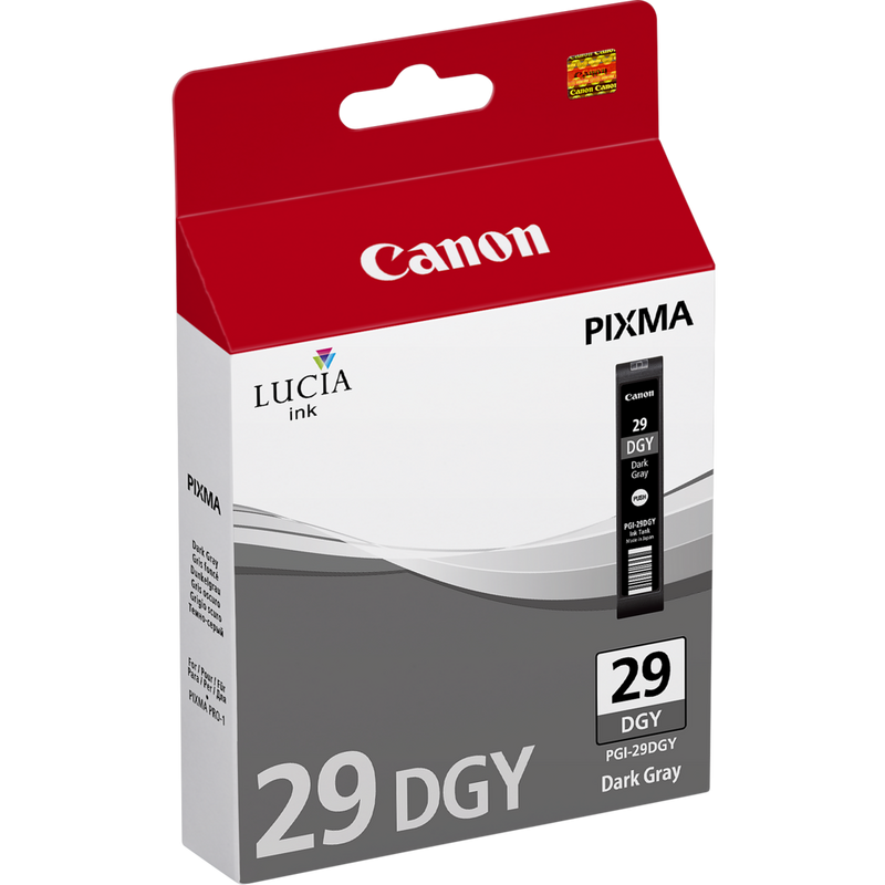 Canon PGI-29DGY donkergrijze-inktcartridge Product Linkeraanzicht