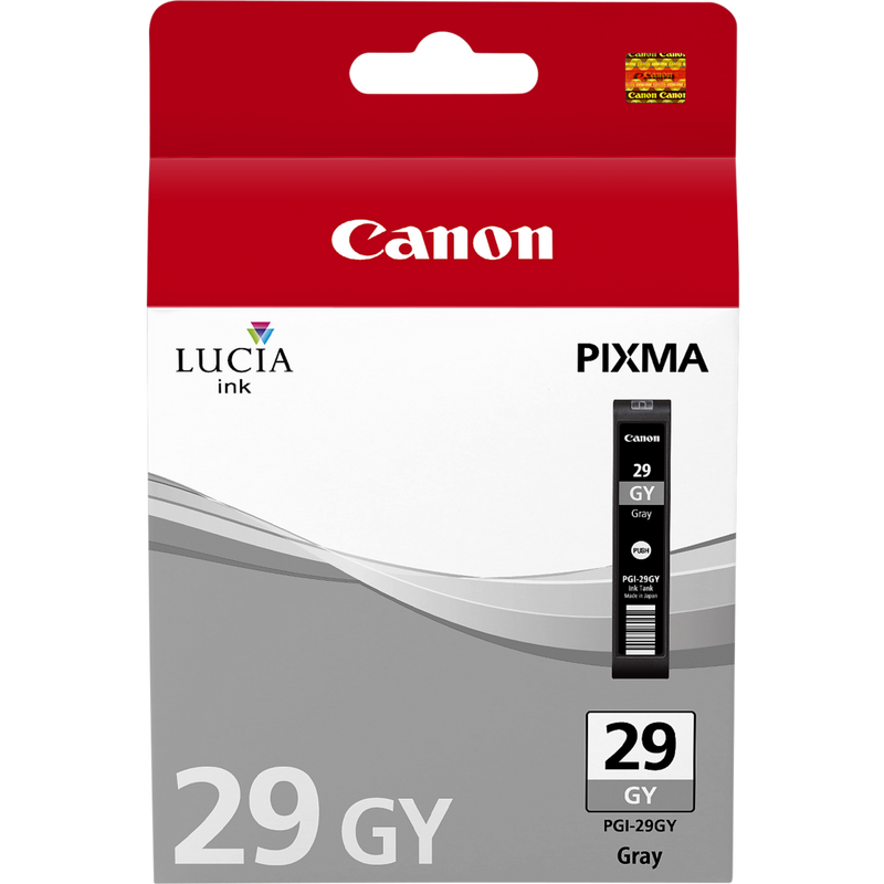 Canon PGI-29GY Grey Ink Cartridge Product Front View