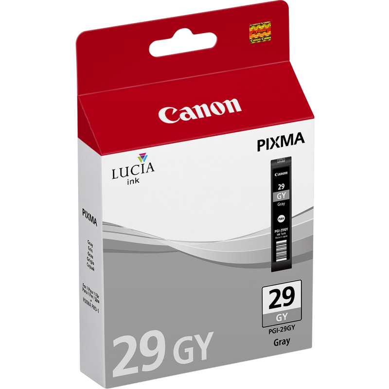 Canon PGI-29GY Grey Ink Cartridge Product Left View