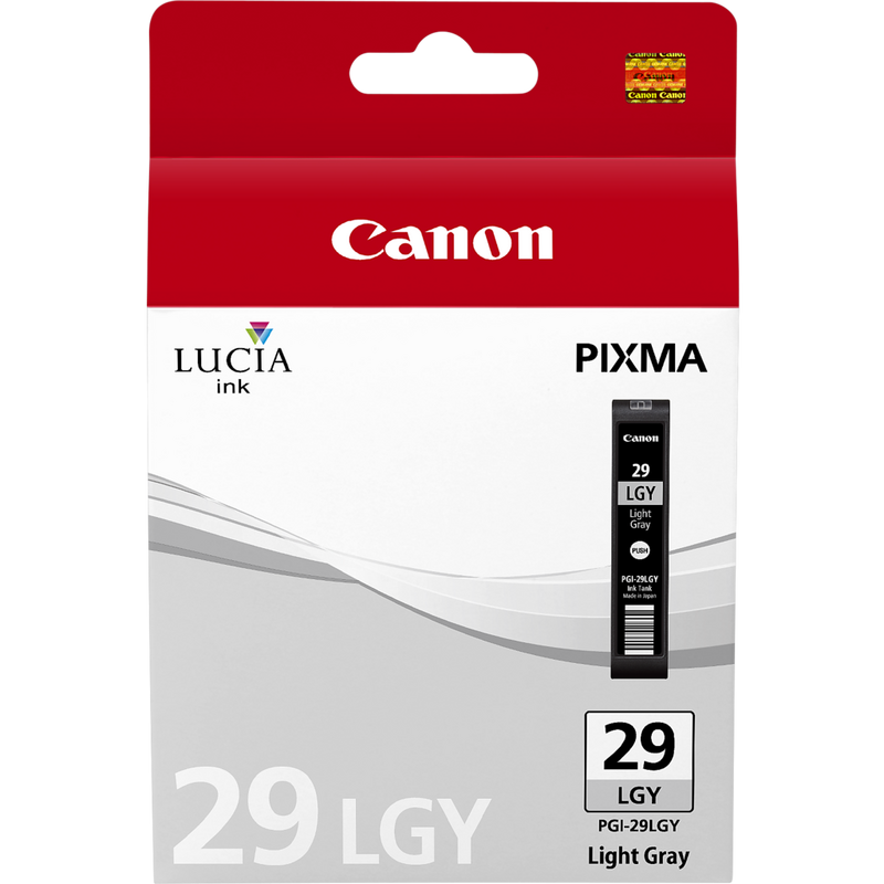 Canon PGI-29LGY Light Grey Ink Cartridge Product Front View