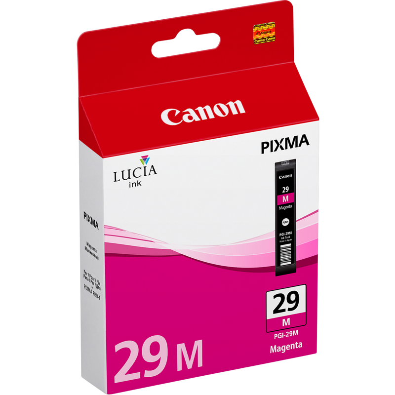 Cartouche d'encre magenta Canon PGI-29M Produits Vue de gauche