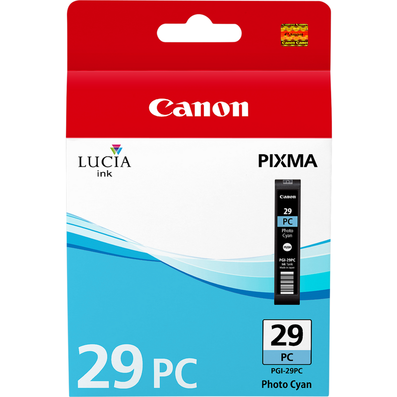 Canon PGI-29PC Photo Cyan Ink Cartridge Product Front View