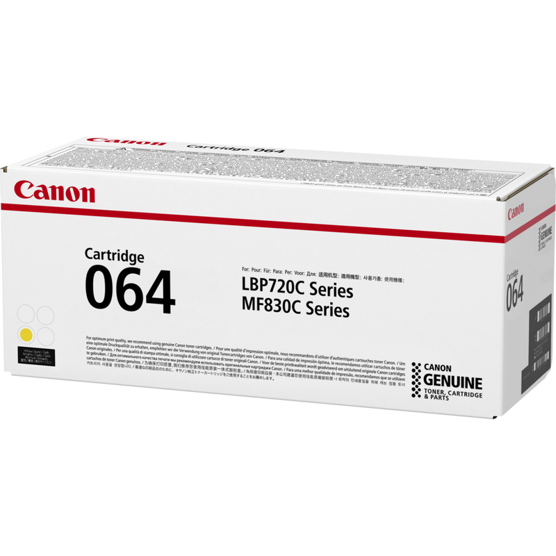Canon 064 Yellow Toner Cartridge Product Packaging Right View