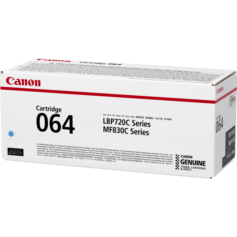 Canon 064 Cyan Toner Cartridge Product Packaging Right View