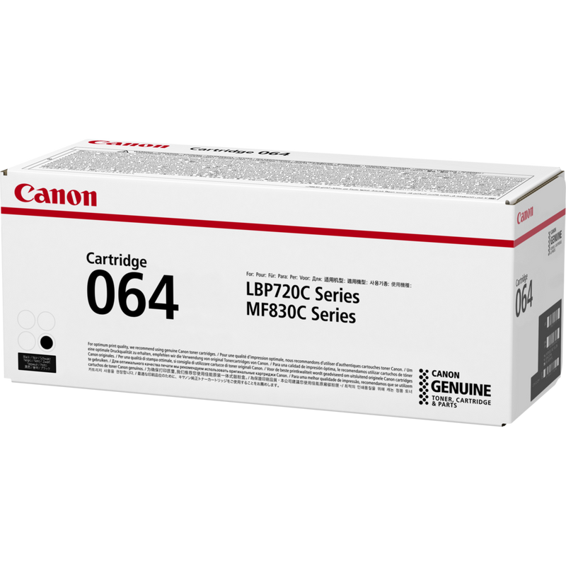 Canon 064 Black Toner Cartridge Product Packaging Right View