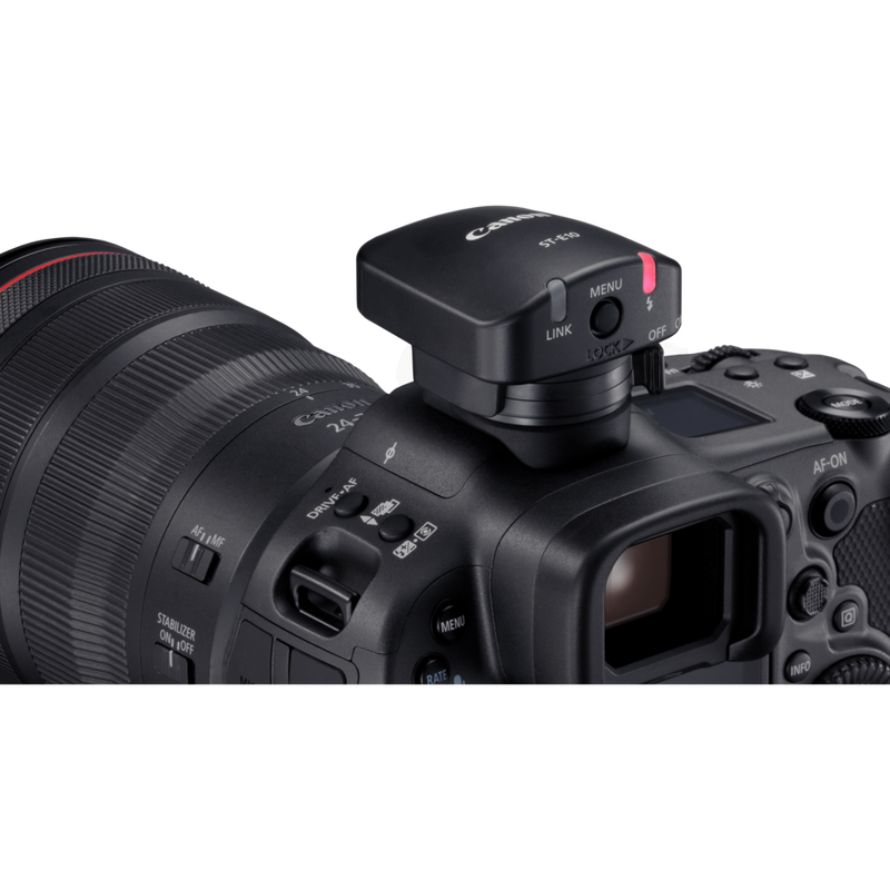 Canon ST-E10 Speedlite Transmitter Product attached to a camera