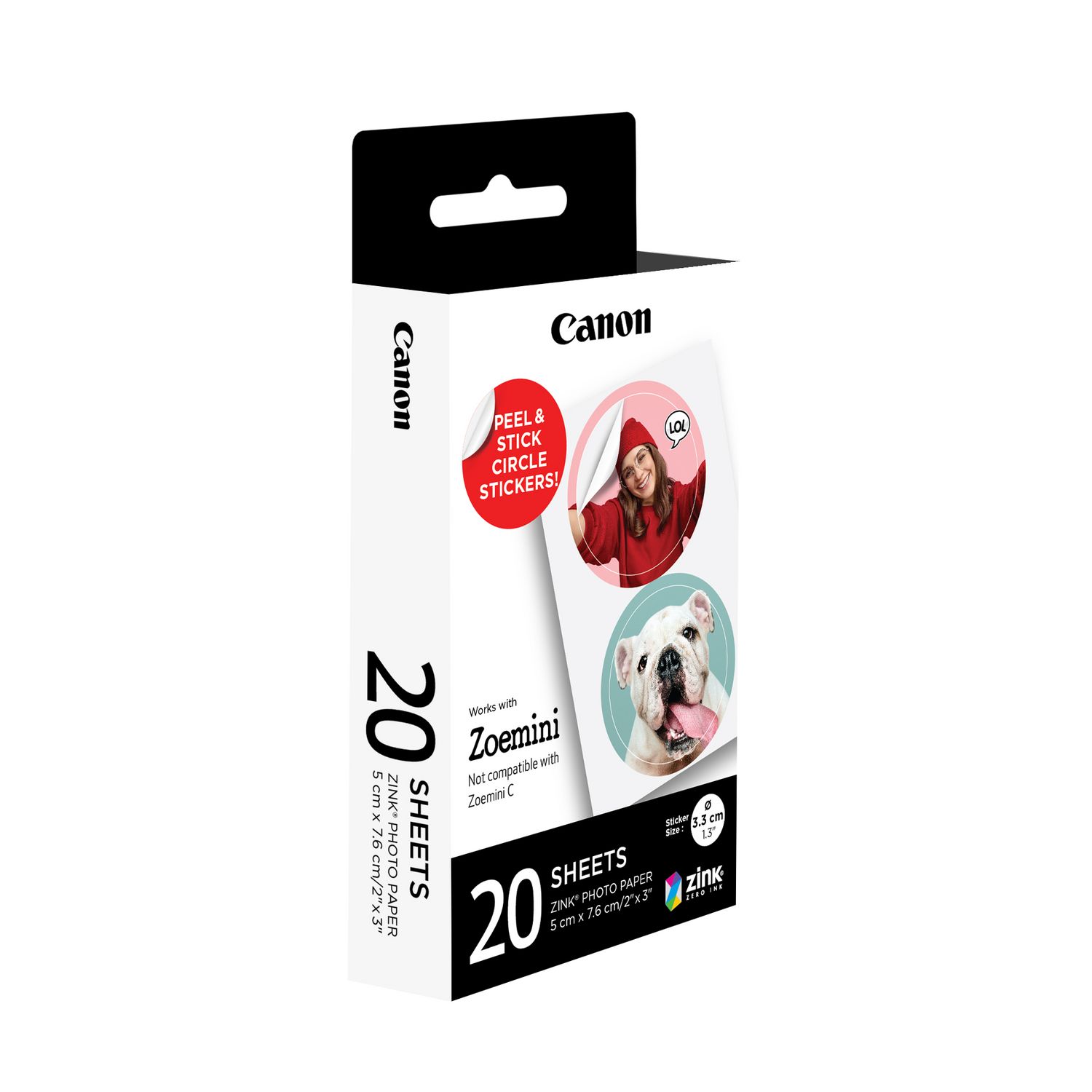 Carta fotografica Canon ZINK™ 5 x 7,6 cm (20 fogli) — Canon Italia