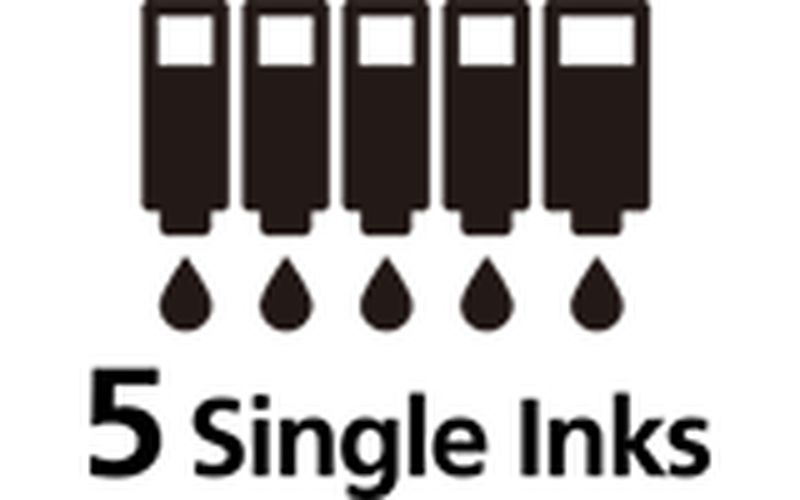 5 single inks