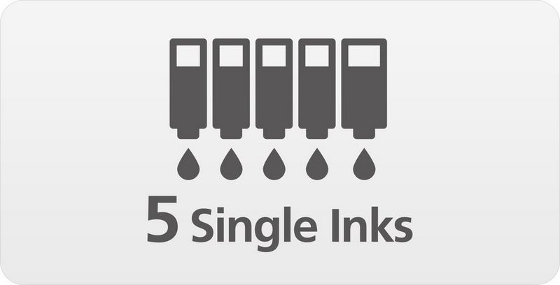 5 single inks