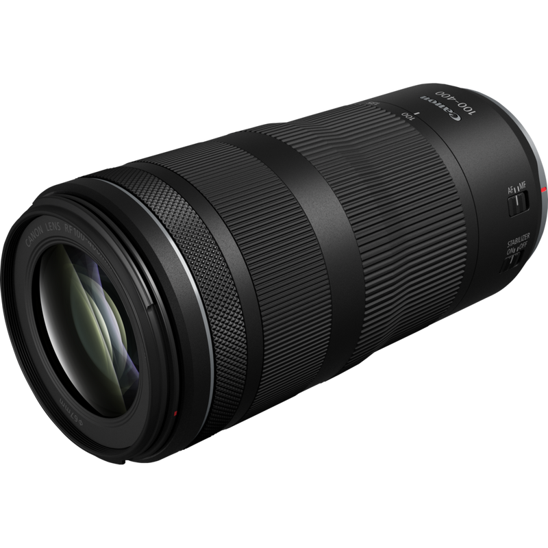 Canon RF 100-400mm F5.6-8 IS USM Lens Product Diagonal View