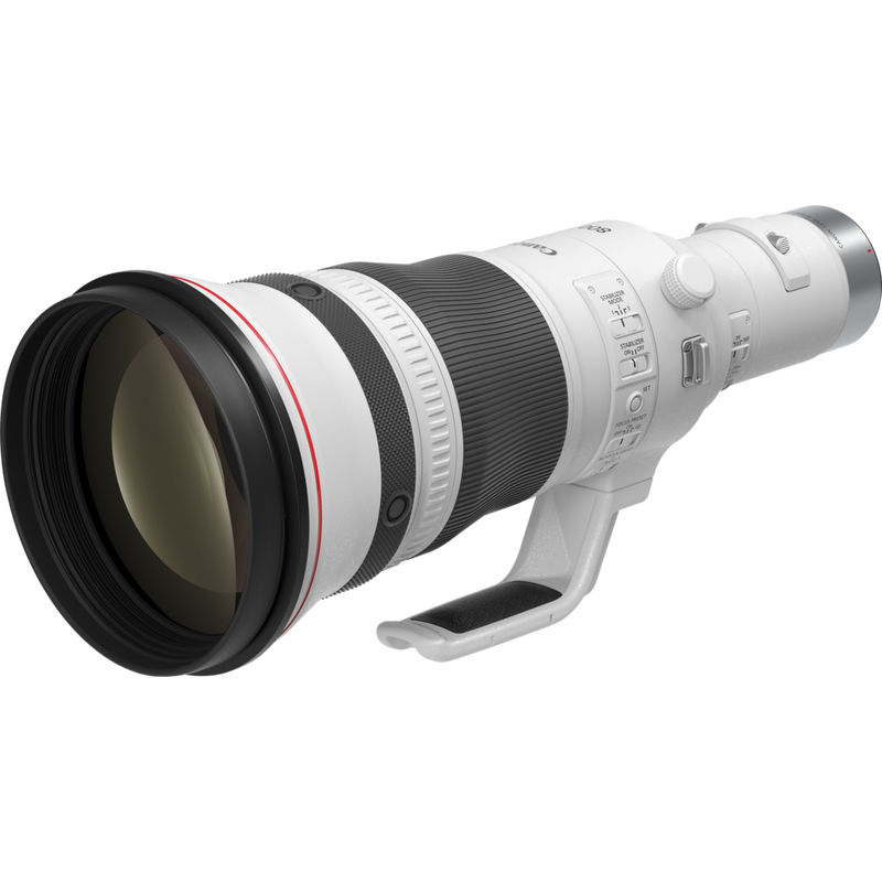 Canon RF 800mm F5.6L IS USM Lens Product Diagonal View with the Tripod Mount