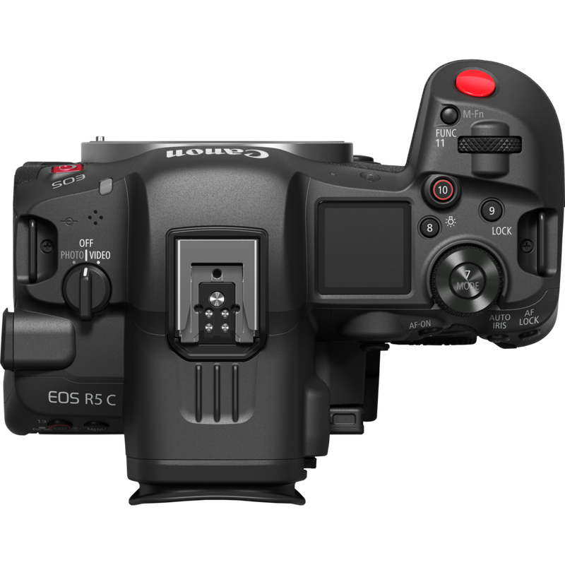 Canon EOS R5 C Cinema EOS Kameragehäuse Produkt Ansicht von oben