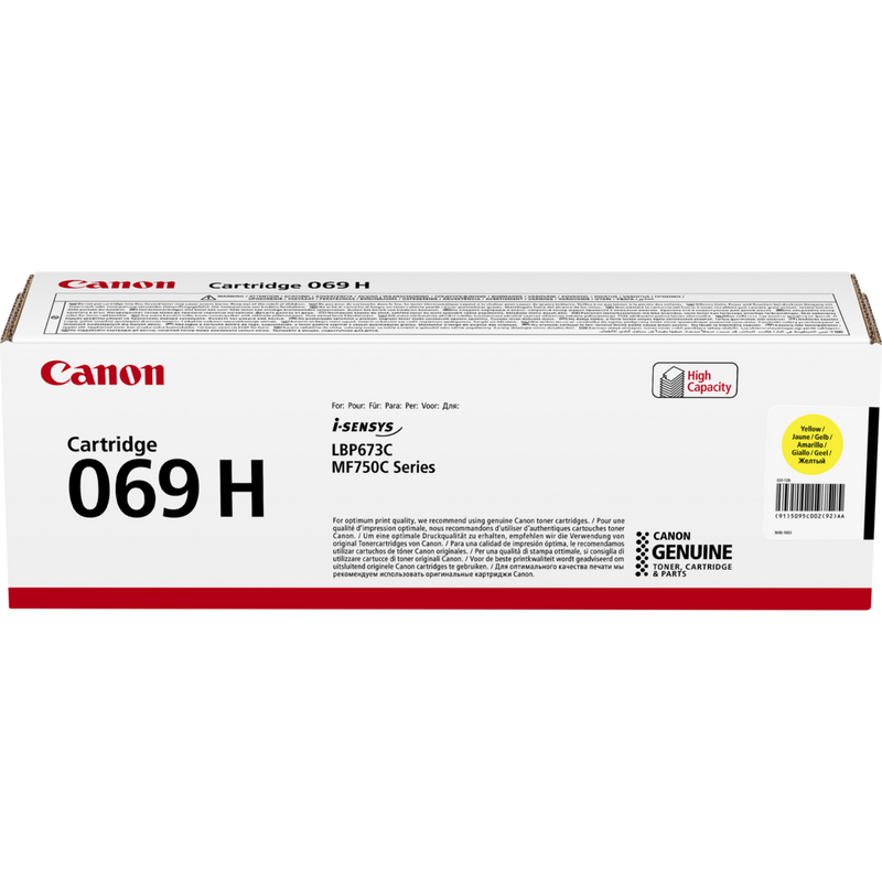 

Canon 069H Yellow Toner Cartridge