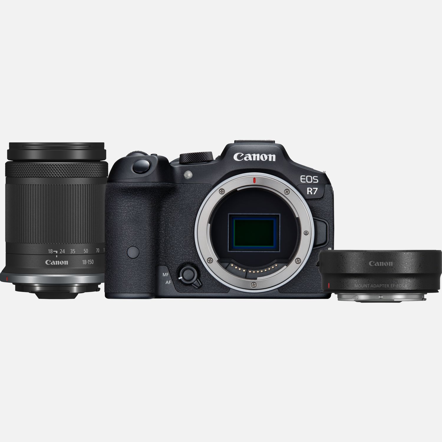 Canon EOS R7 Mirrorless Camera + RF-S 18-150mm F3.5-6.3 IS STM Lens + Mount Adapter EF-EOS R