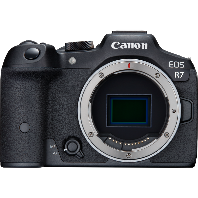 Canon EOS R7 Mirrorless Camera + RF-S 18-150mm F3.5-6.3 IS STM Lens Product Front View