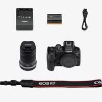 Canon EOS R7 Mirrorless Camera + RF-S 18-150mm F3.5-6.3 IS STM Lens Product what's in the box