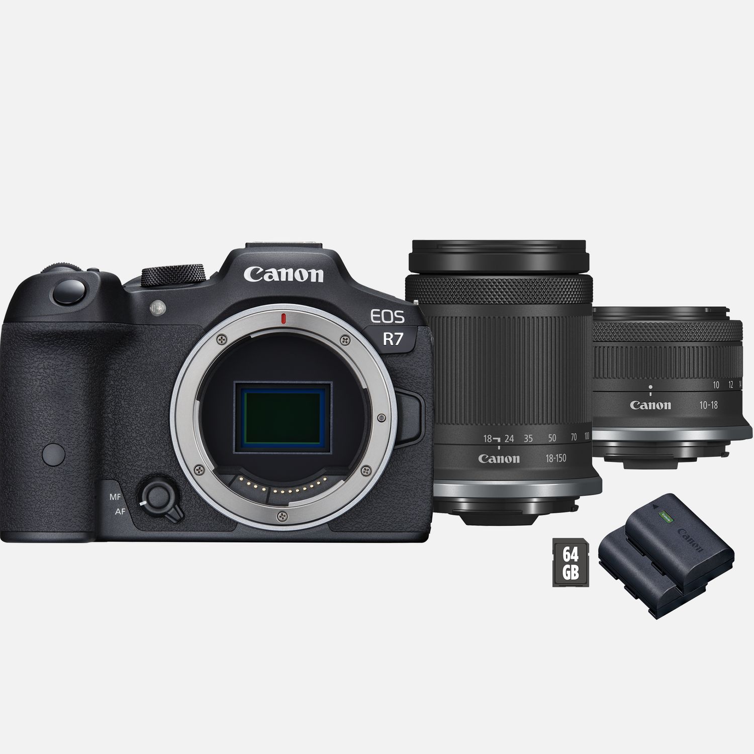 Appareil photo hybride Canon EOS R7 + objectif RF-S 18-150mm F3.5