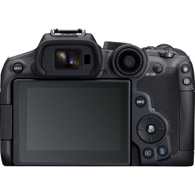 Canon EOS R7 spejlløst kamerahus + RF-S 18-150mm F3.5-6.3 IS STM-objektiv + RF-S 10-18mm F4.5-6.3 IS STM-objektiv Produkter Set bagfra