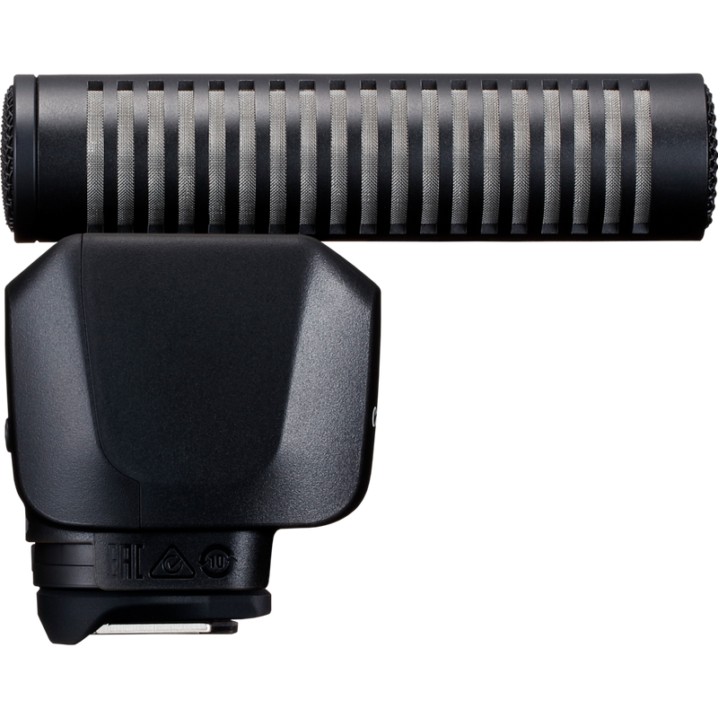Microphone stéréo directionnel Canon DM-E1D Produits Vue de gauche