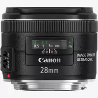 Canon EF 28mm f/2.8 IS USM Lens Product Front View