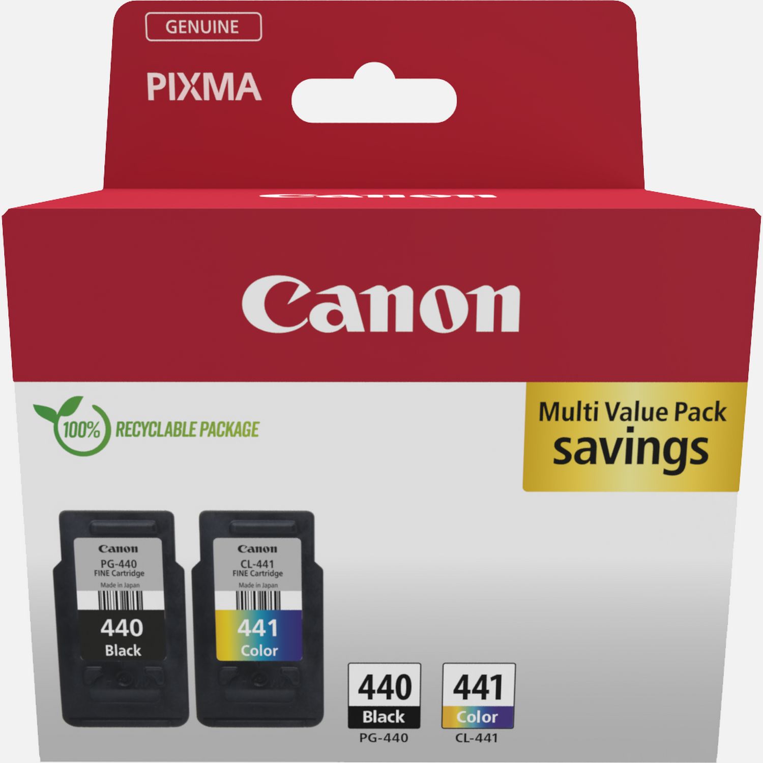 Canon PG-440 Black and CL-441 Colour Ink Cartridge Multipack — Canon ...