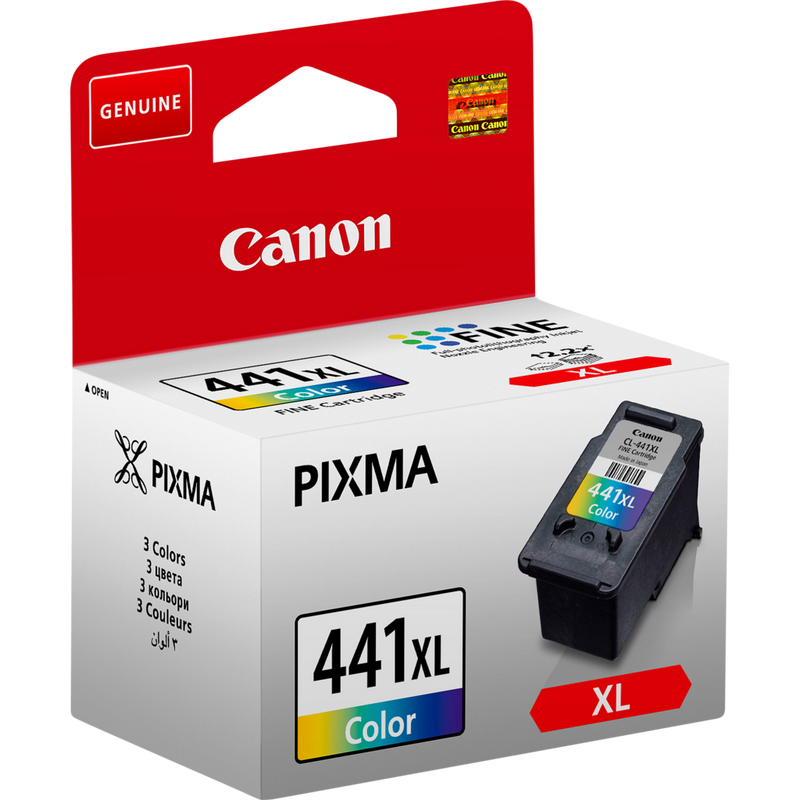 Canon CL-441XL High Yield C/M/Y Colour Ink Cartridge Product Left View