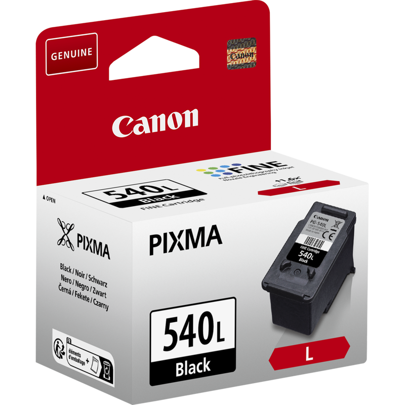 Canon PG-540L High Yield Black Ink Cartridge Product Ansicht von links