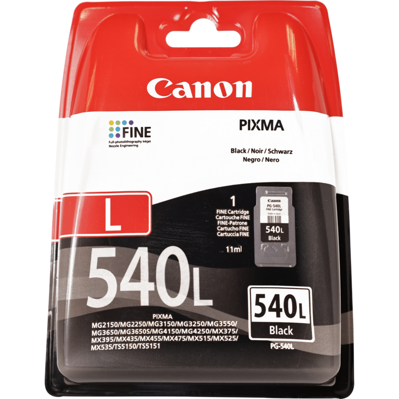 Cartuccia Canon PG-540L Nero Alta Capacità - Fino A 300 Stampe A4 Per Stampanti PIXMA Serie MG, MX, TS - Inchiostro Originale - Foto 2