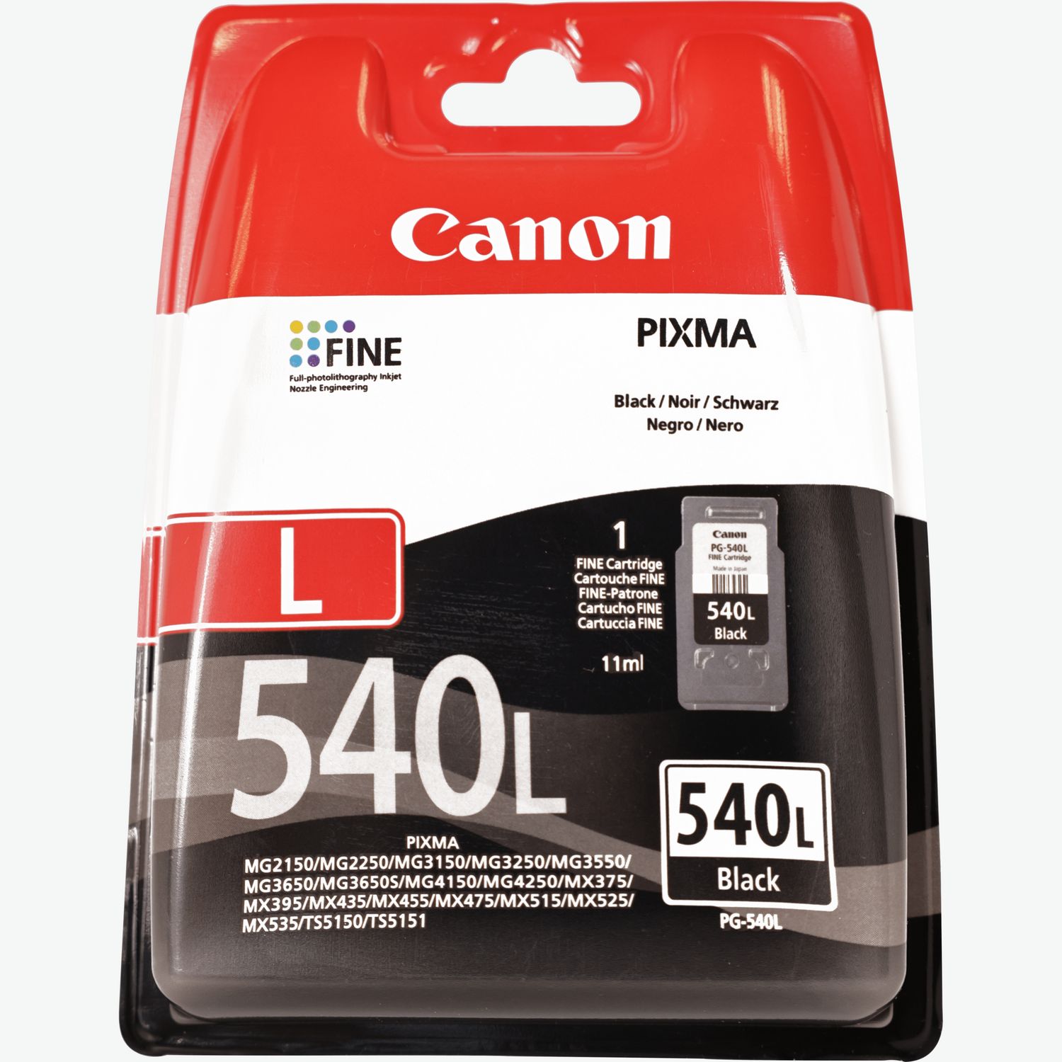 Canon PG-540L Tintenpatrone Schwarz mit mehr Reichweite — Canon Deutschland  Shop
