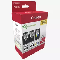 Canon PG-540L x2/CL-541XL High Yield Ink Cartridge Multipack Product Package front angled view